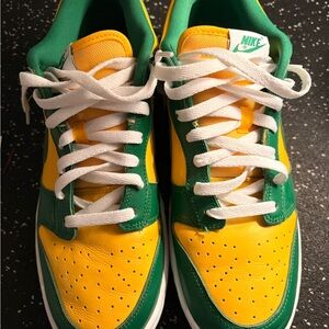Nike Bold Green and Yellow Athletic Shoes